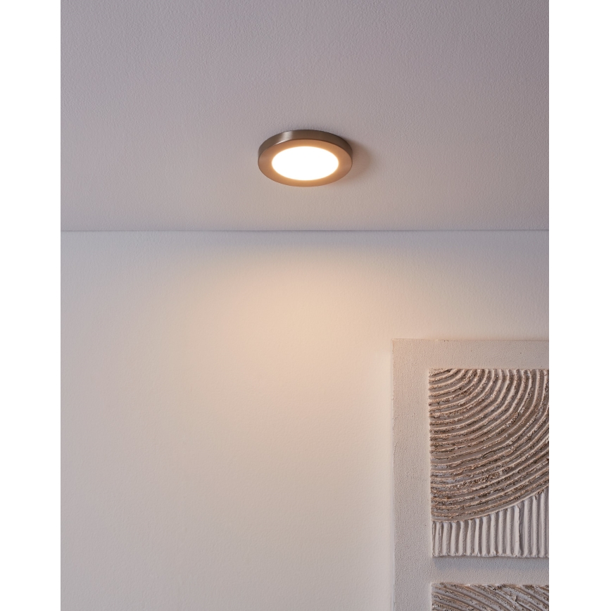 Eglo - LED Podhledové svítidlo LED/5,5W/230V 3000K matný chrom