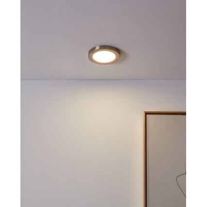 Eglo - LED Podhledové svítidlo LED/5,5W/230V 4000K matný chrom