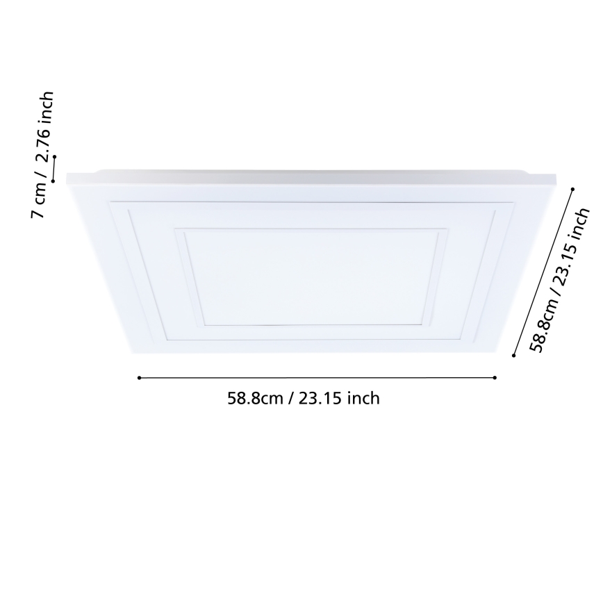Eglo - LED RGBW Stmívatelné stropní svítidlo LED/29W/230V 3000-6500K + dálkové ovládání