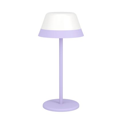 Eglo - LED RGBW Stmívatelná dotyková venkovní lampa 2v1 LED/1,5W/5V 2600 mAh IP54 fialová