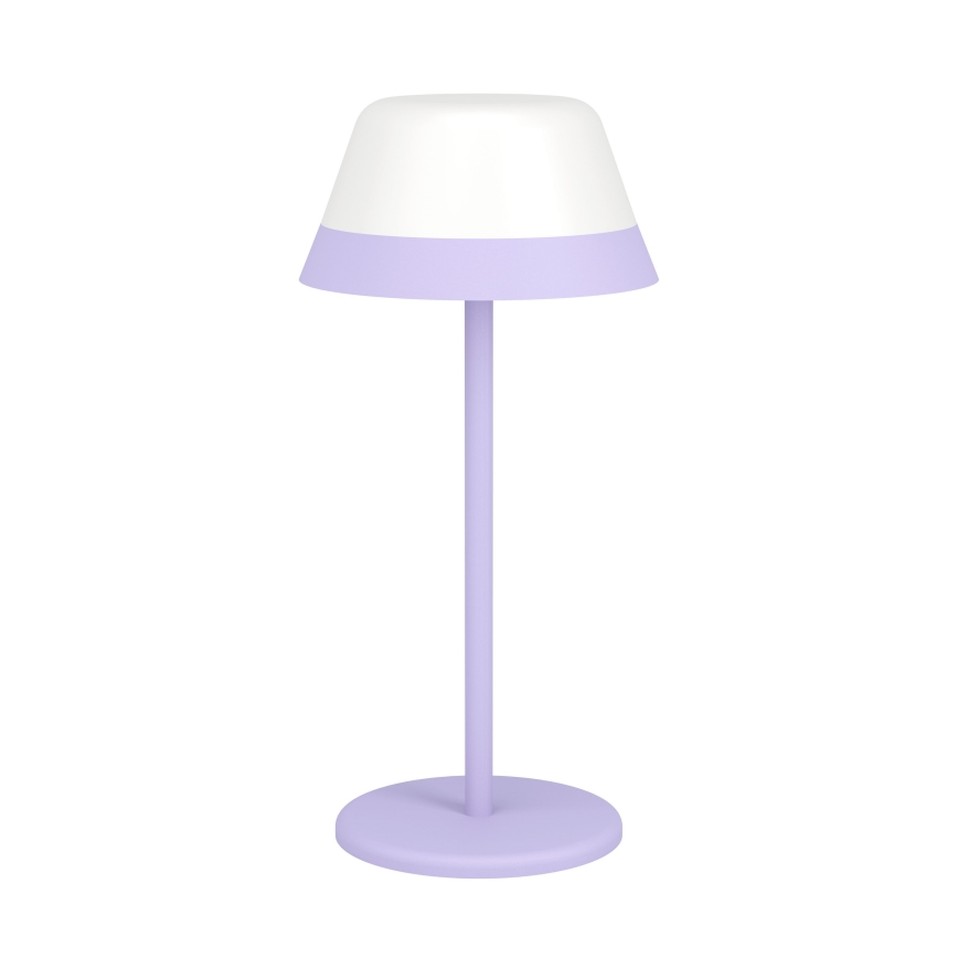 Eglo - LED RGBW Stmívatelná dotyková venkovní lampa 2v1 LED/1,5W/5V 2600 mAh IP54 fialová