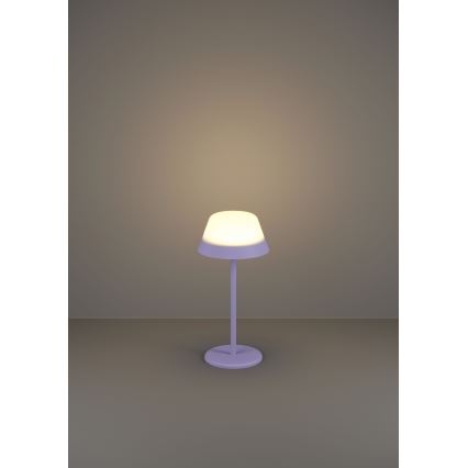 Eglo - LED RGBW Stmívatelná dotyková venkovní lampa 2v1 LED/1,5W/5V 2600 mAh IP54 fialová
