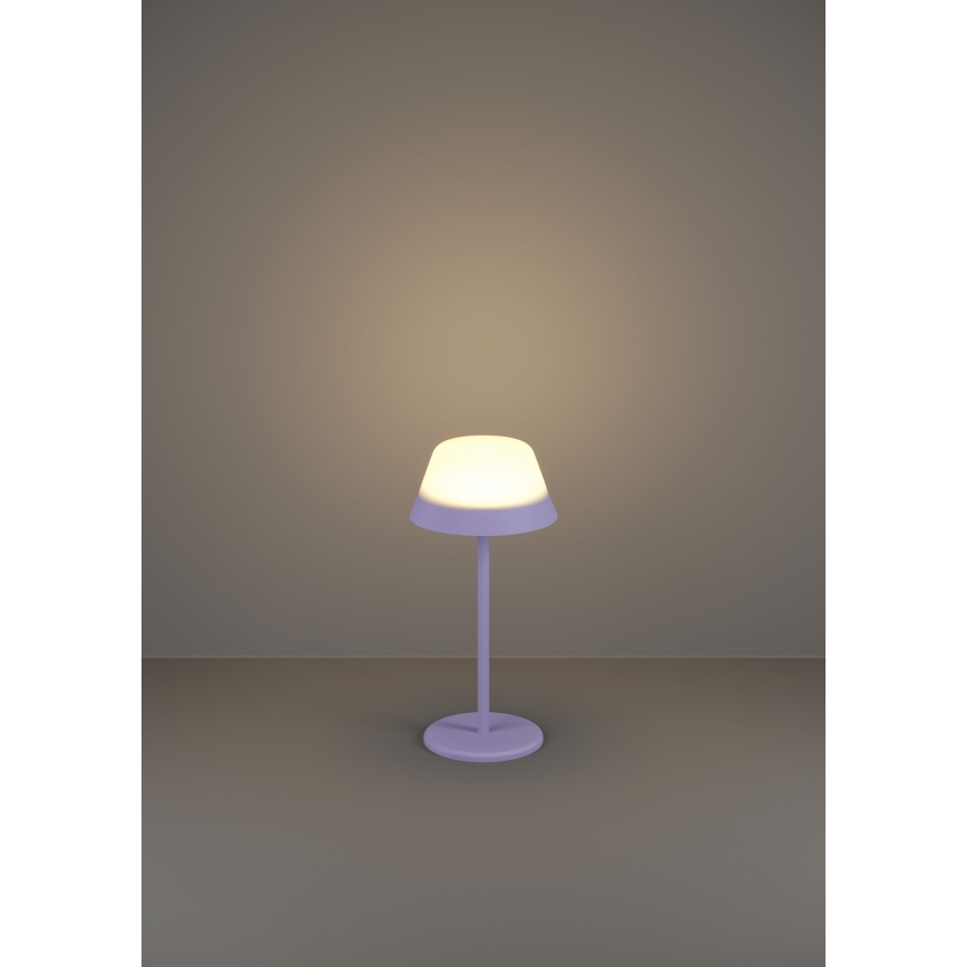 Eglo - LED RGBW Stmívatelná dotyková venkovní lampa 2v1 LED/1,5W/5V 2600 mAh IP54 fialová