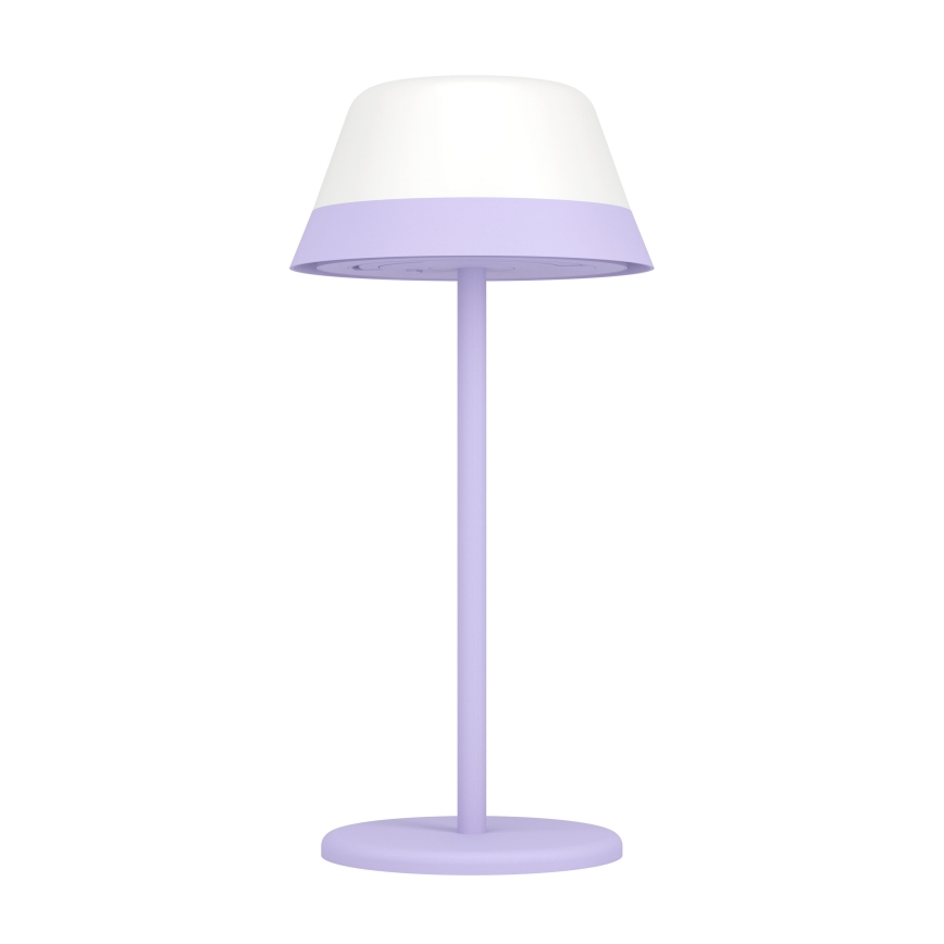 Eglo - LED RGBW Stmívatelná dotyková venkovní lampa 2v1 LED/1,5W/5V 2600 mAh IP54 fialová