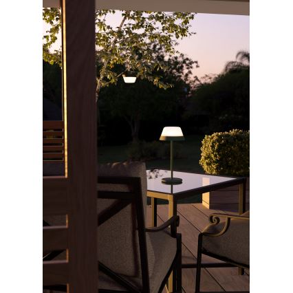 Eglo - LED RGBW Stmívatelná dotyková venkovní lampa 2v1 LED/1,5W/5V 2600 mAh IP54 zelená