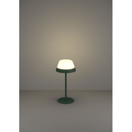 Eglo - LED RGBW Stmívatelná dotyková venkovní lampa 2v1 LED/1,5W/5V 2600 mAh IP54 zelená