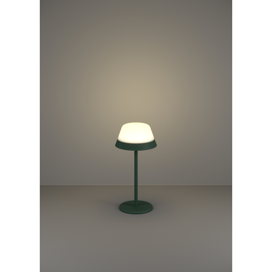 Eglo - LED RGBW Stmívatelná dotyková venkovní lampa 2v1 LED/1,5W/5V 2600 mAh IP54 zelená