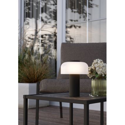 Eglo - LED Stmívatelná dotyková venkovní lampa LED/2,25W/5V 2400-4000K 5200 mAh IP44 černá/bílá