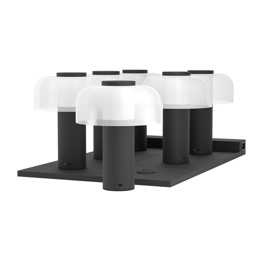Eglo - LED Stmívatelná dotyková venkovní lampa LED/2,25W/5V 2400-4000K 5200 mAh IP44 černá/bílá