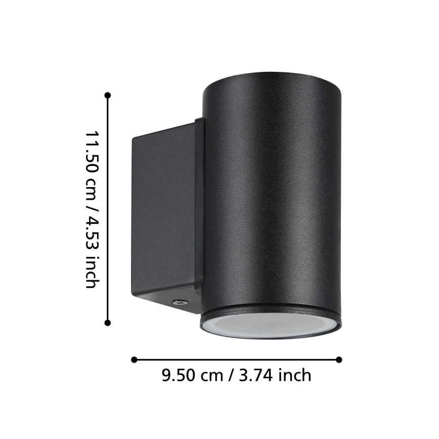Eglo - LED Venkovní nástěnné svítidlo 1xGU10/2,8W/230V IP44