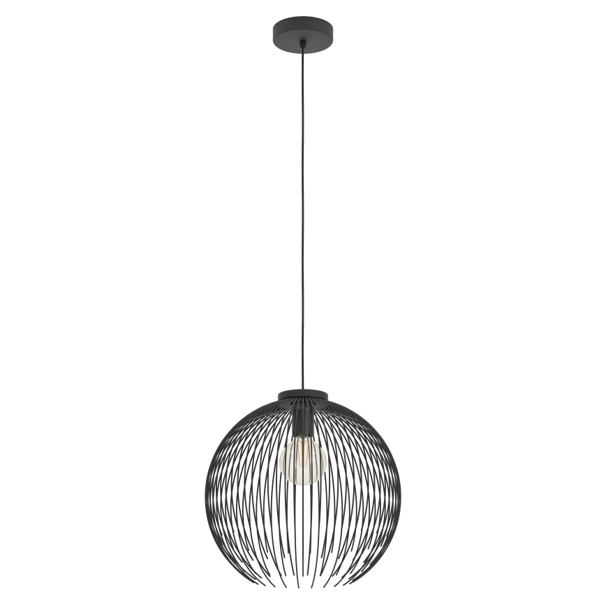 Eglo - Lustr na lanku 1xE27/40W/230V černá