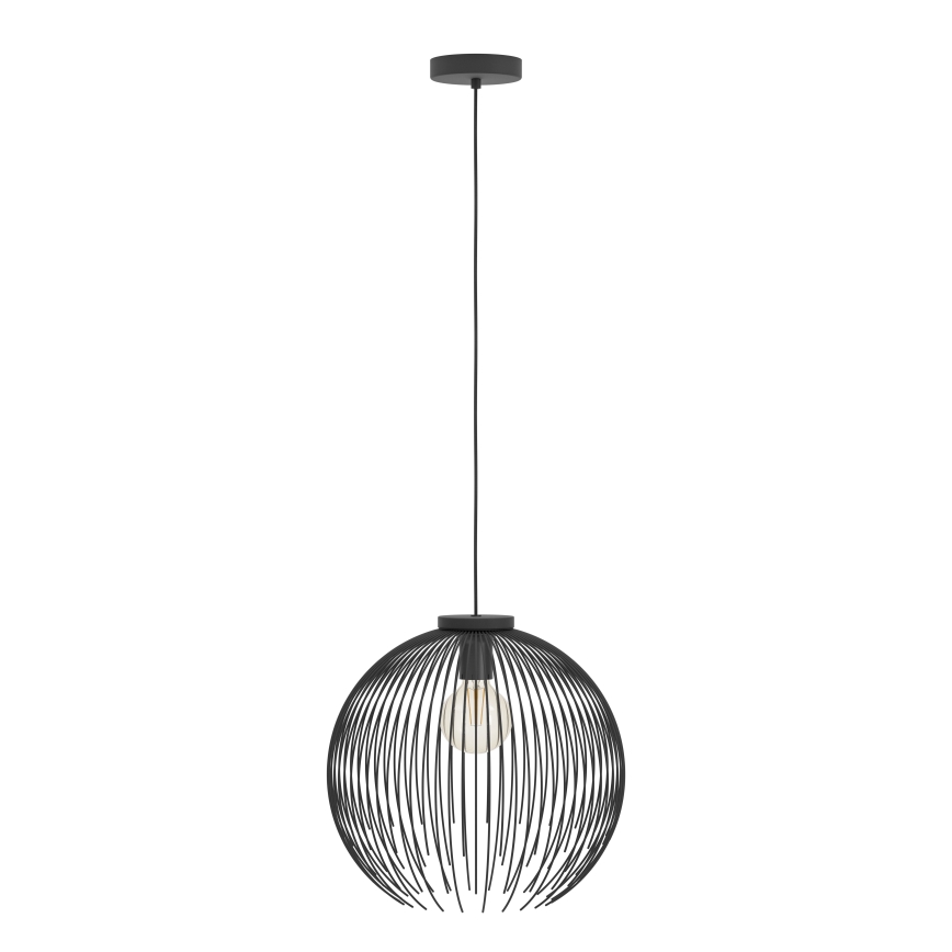 Eglo - Lustr na lanku 1xE27/40W/230V černá