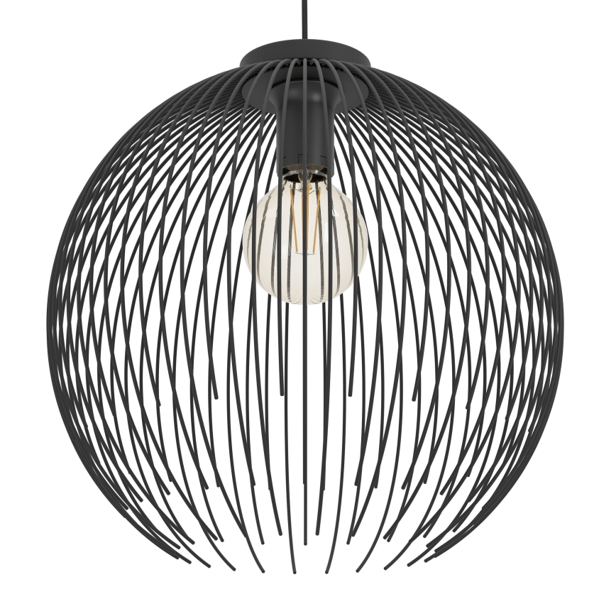 Eglo - Lustr na lanku 1xE27/40W/230V černá