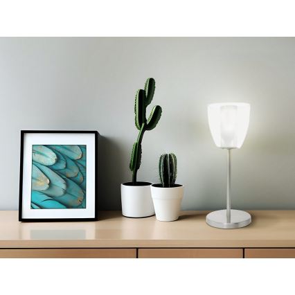 EGLO 90101 - Stolní lampa OLBIA 1xG9/9W matný chrom