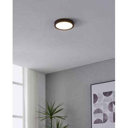 Eglo - LED Stropní svítidlo se senzorem LED/17W/230V 3000K černá