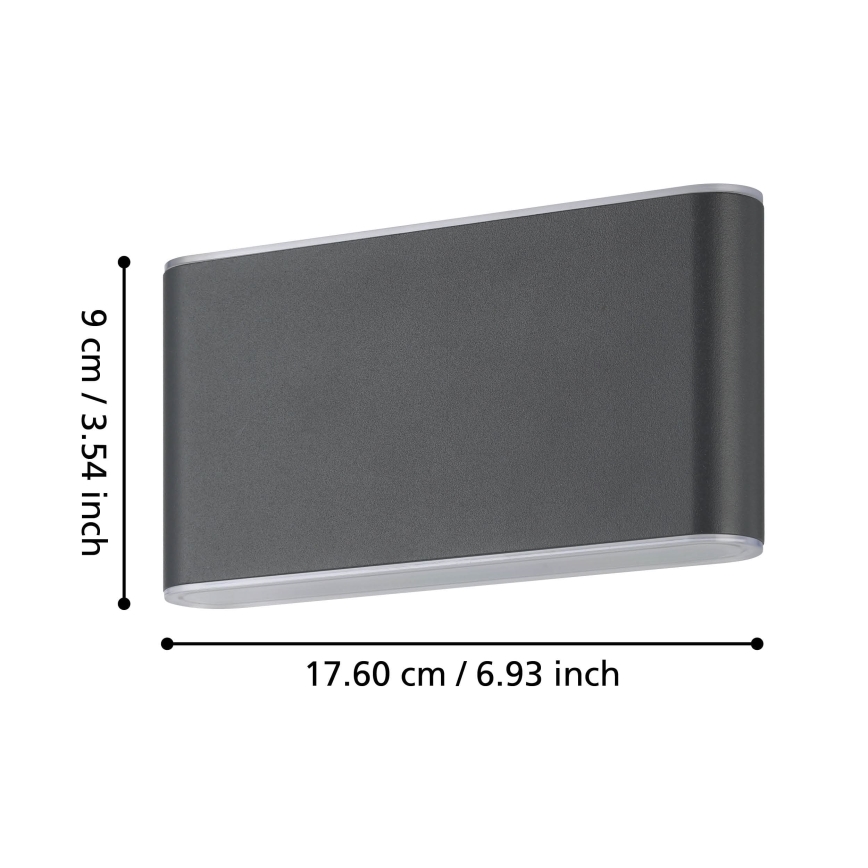 Eglo - LED Venkovní nástěnné svítidlo 2xLED/5,8W/230V 3000/4000/6500K IP65