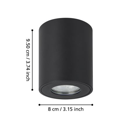 Eglo - Venkovní bodové svítidlo 1xGU10/5W/230V pr. 8 cm IP44