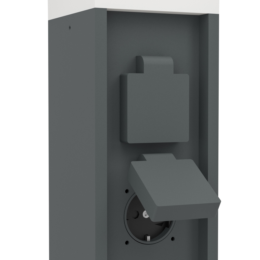 Eglo - Venkovní lampa se 2 zásuvkami 1xE27/25W/230V IP54 antracit