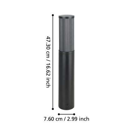 Eglo - Venkovní lampa 1xE27/15W/230V 46,5 cm IP54