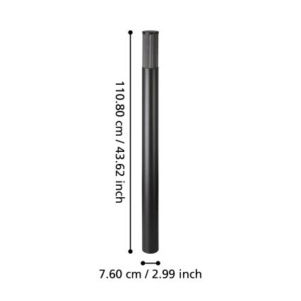 Eglo - Venkovní lampa 1xE27/15W/230V 110 cm IP54