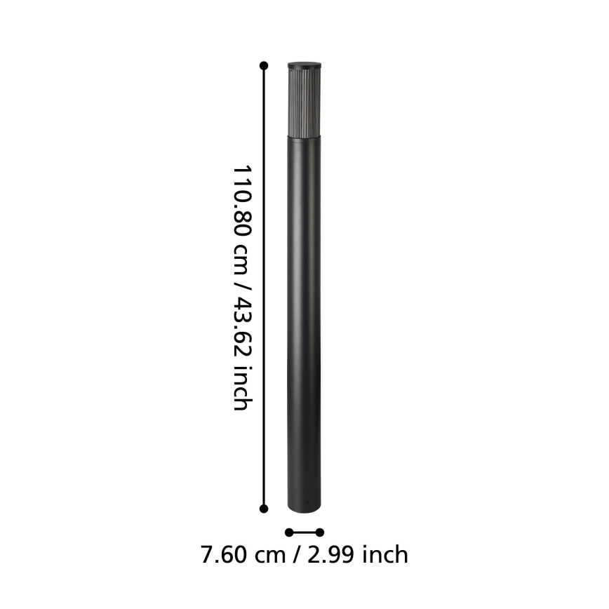 Eglo - Venkovní lampa 1xE27/15W/230V 110 cm IP54