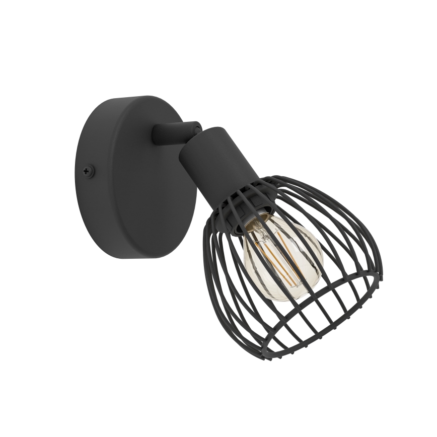 Eglo - Nástěnné svítidlo 1xE14/40W/230V černá