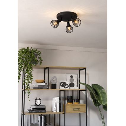 Eglo - Bodové svítidlo 3xE14/40W/230V černá