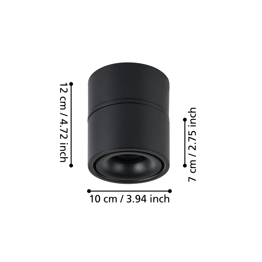 Eglo - LED Bodové svítidlo LED/8W/230V 3000K černá