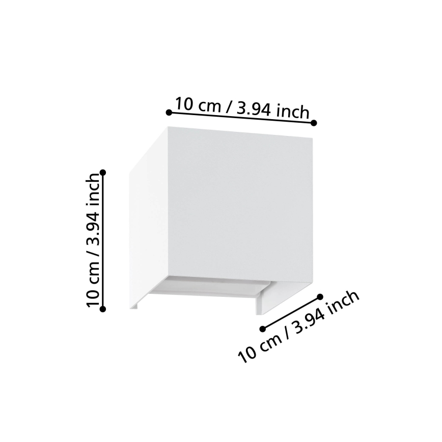 Eglo - LED Nástěnné svítidlo 2xLED/1,5W/230V 3000K bílá