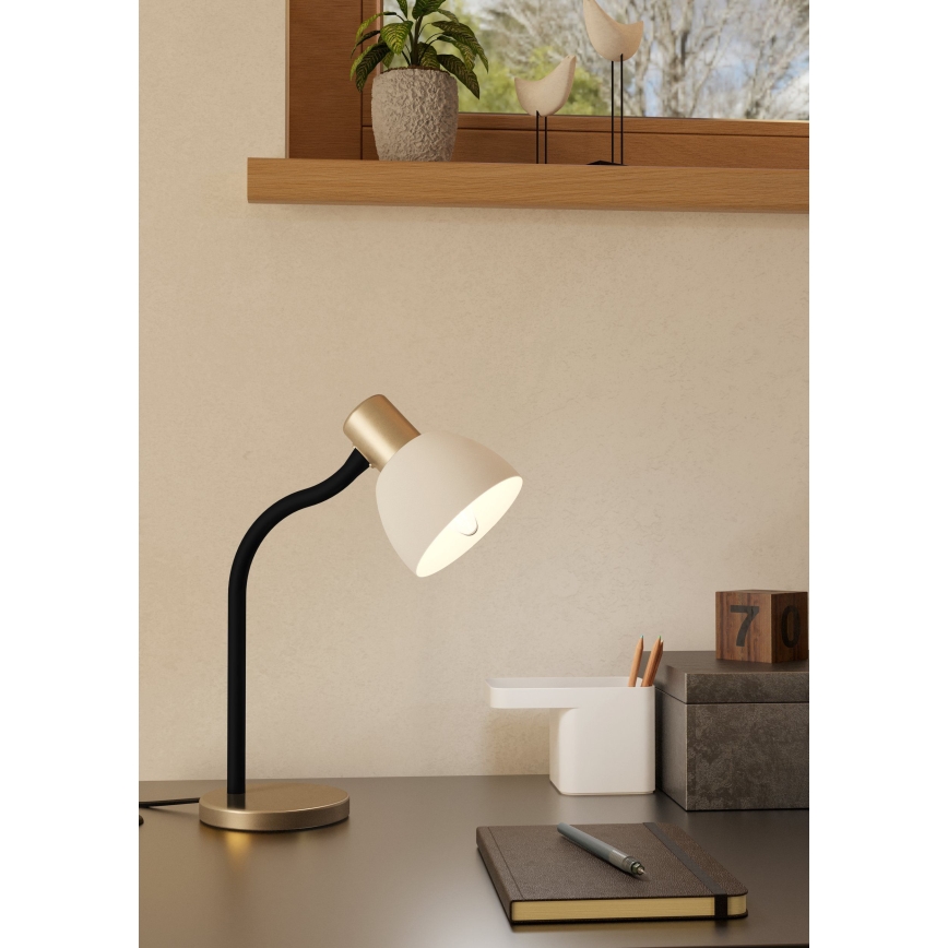 Eglo - Stolní lampa 1xE14/25W/230V černá/matný chrom