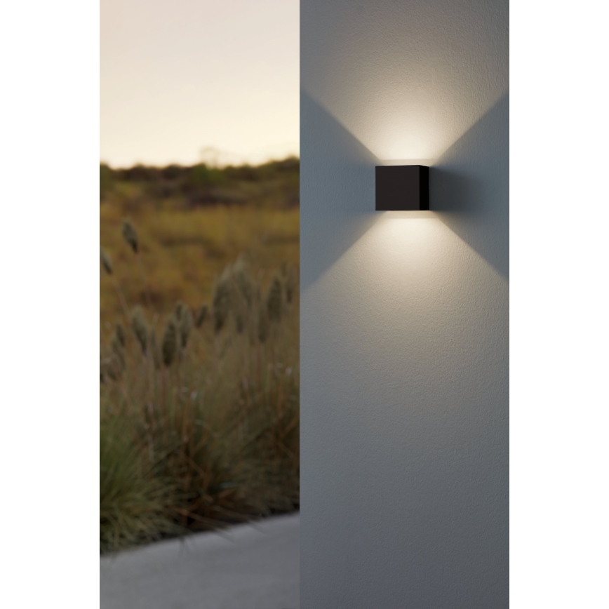 Eglo - LED Venkovní nástěnné svítidlo 2xLED/2,8W/230V IP54 černá