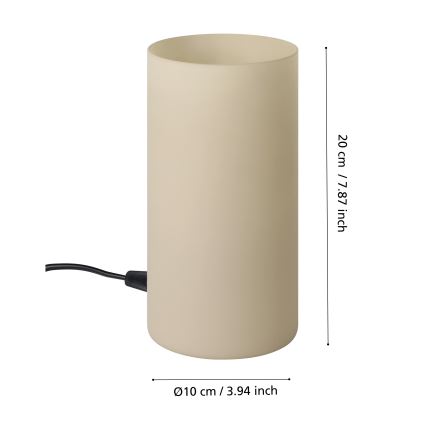 Eglo - Stolní lampa 1xE14/40W/230V béžová