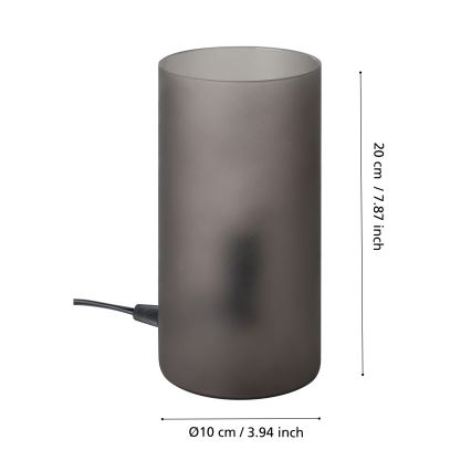 Eglo - Stolní lampa 1xE14/40W/230V černá