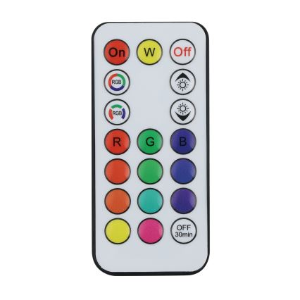 Eglo - LED RGBW Stmívatelná solární lampa LED/3W/4,5V IP44 černá + dálkové ovládání