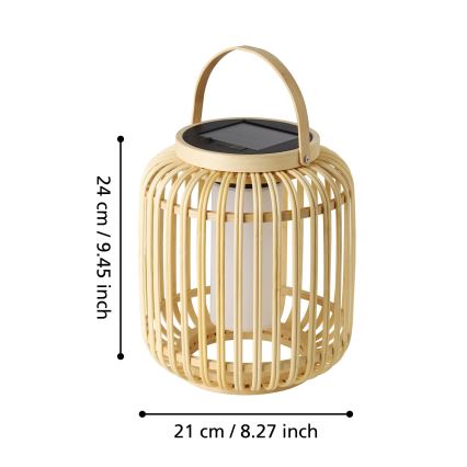 Eglo - LED Solární stolní lampa LED/3,3W/3,7V 1800 mAh IP44
