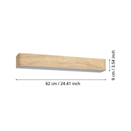 Eglo - LED Koupelnové nástěnné svítidlo LED/26,5W/230V 3000K IP44 béžová
