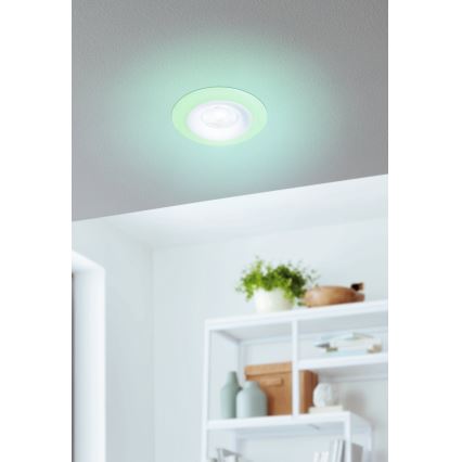 Eglo - SADA 3xLED RGBW Stmívatelné koupelnové podhledové svítidlo 3xLED/3,8W/230V 2700-6500K IP44 + dálkové ovládání