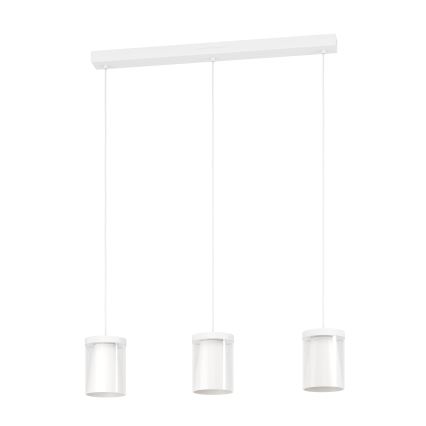 Eglo - LED RGBW Stmívatelný lustr na lanku 3xLED/3,7W/230V 2700-6500K bílá ZigBee
