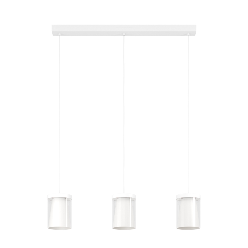 Eglo - LED RGBW Stmívatelný lustr na lanku 3xLED/3,7W/230V 2700-6500K bílá ZigBee