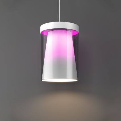Eglo - LED RGBW Stmívatelný lustr na lanku 3xLED/3,7W/230V 2700-6500K bílá ZigBee