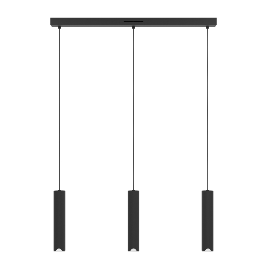 Eglo - LED RGBW Stmívatelný lustr na lanku 3xLED/3,7W/230V 2700-6500K černá