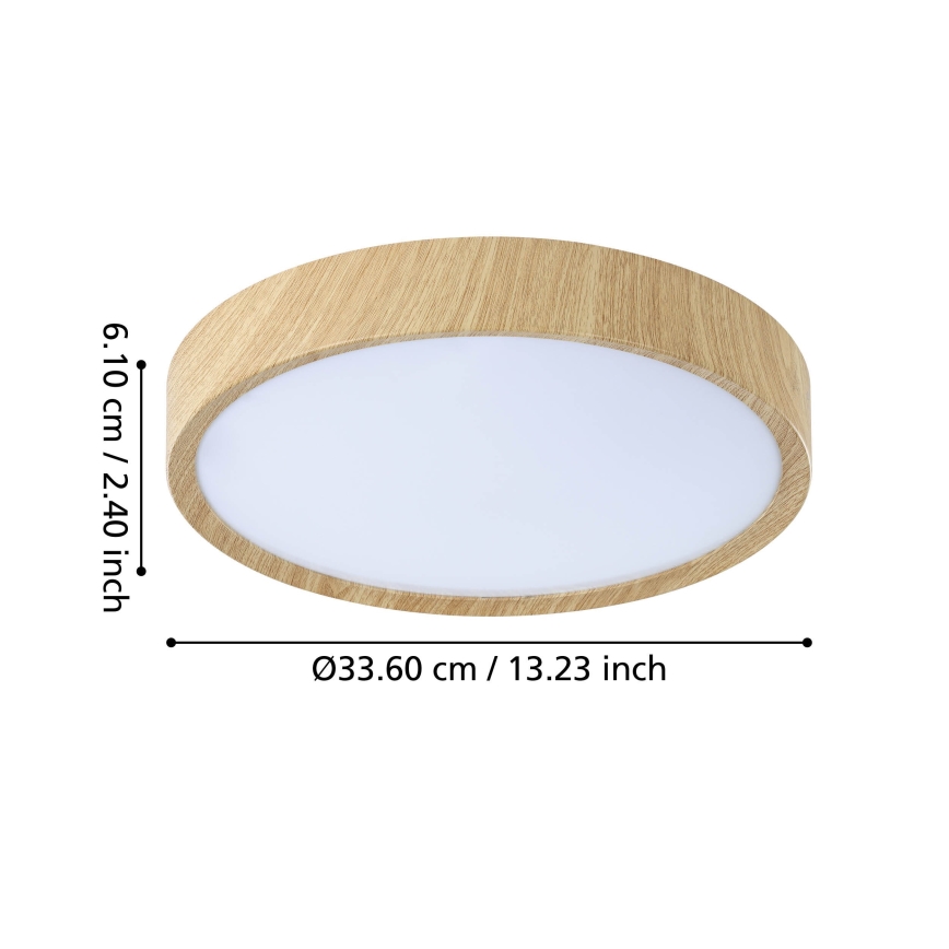 Eglo - LED Koupelnové stropní svítidlo LED/14,6W/230V IP44 béžová