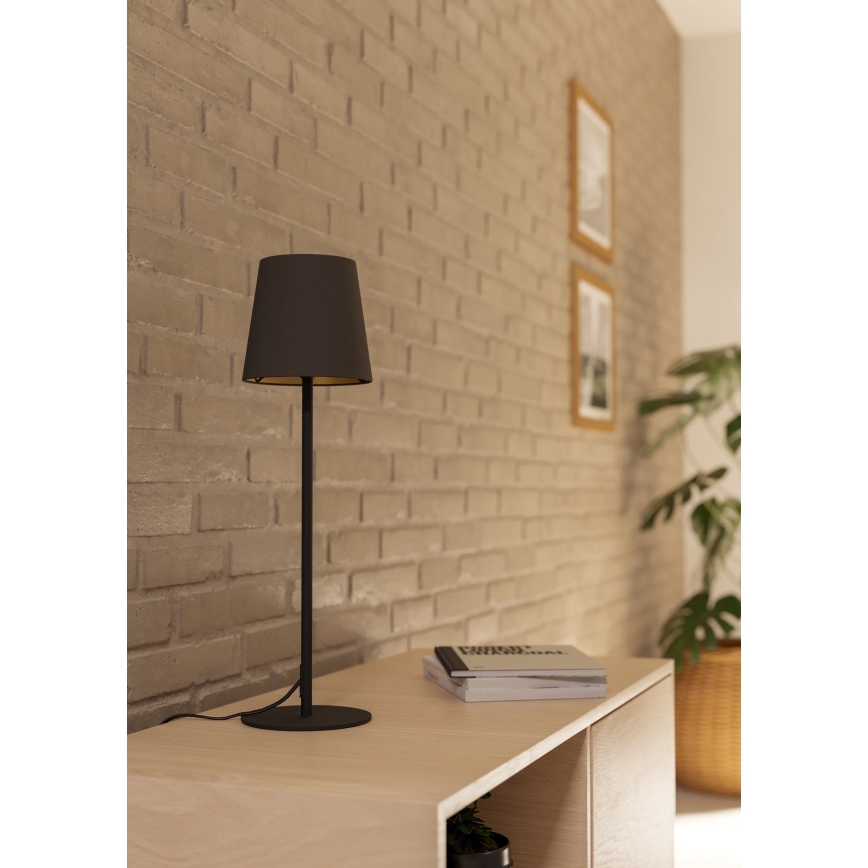 Eglo - Stolní lampa 1xE14/40W/230V černá/hnědá