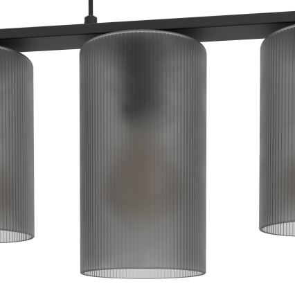 Eglo - Lustr na lanku COLOMERA 5xE27/40W/230V šedá
