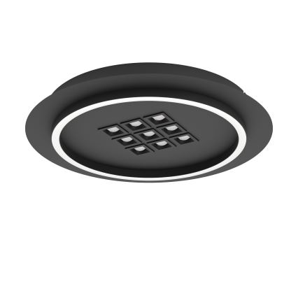 Eglo - LED Stmívatelné stropní svítidlo LED/21,4W/230V 2700-6500K černá + dálkové ovládání