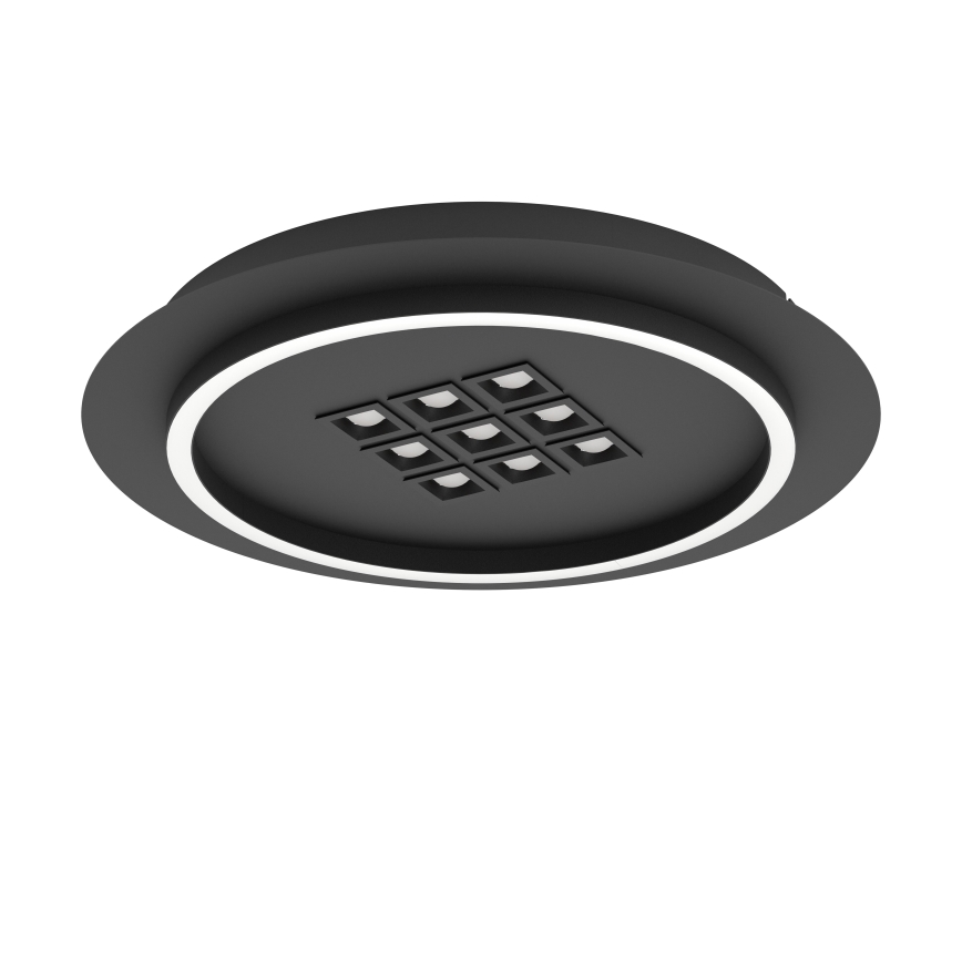 Eglo - LED Stmívatelné stropní svítidlo LED/21,4W/230V 2700-6500K černá + dálkové ovládání
