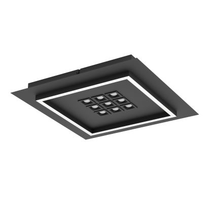 Eglo - LED Stmívatelné stropní svítidlo LED/21,4W/230V 2700-6500K černá + dálkové ovládání