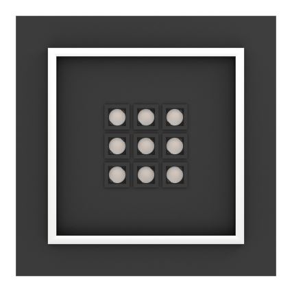 Eglo - LED Stmívatelné stropní svítidlo LED/21,4W/230V 2700-6500K černá + dálkové ovládání