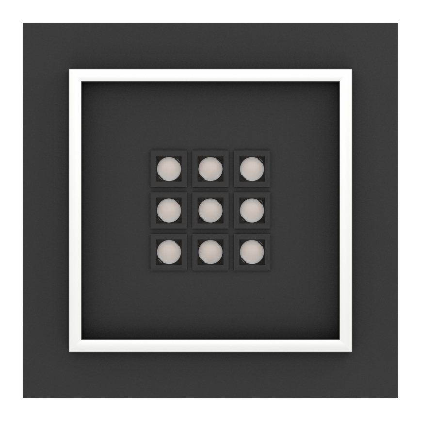 Eglo - LED Stmívatelné stropní svítidlo LED/21,4W/230V 2700-6500K černá + dálkové ovládání