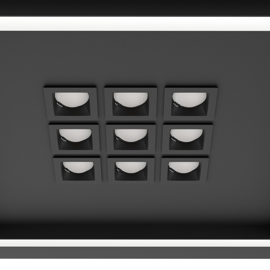 Eglo - LED Stmívatelné stropní svítidlo LED/21,4W/230V 2700-6500K černá + dálkové ovládání